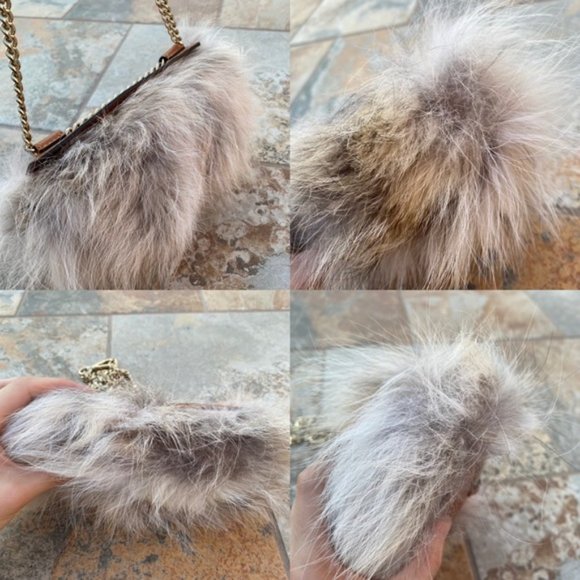 SOLD Chloé Georgia Fur Crossbody Flap Bag NWT - Picture 5 of 9
